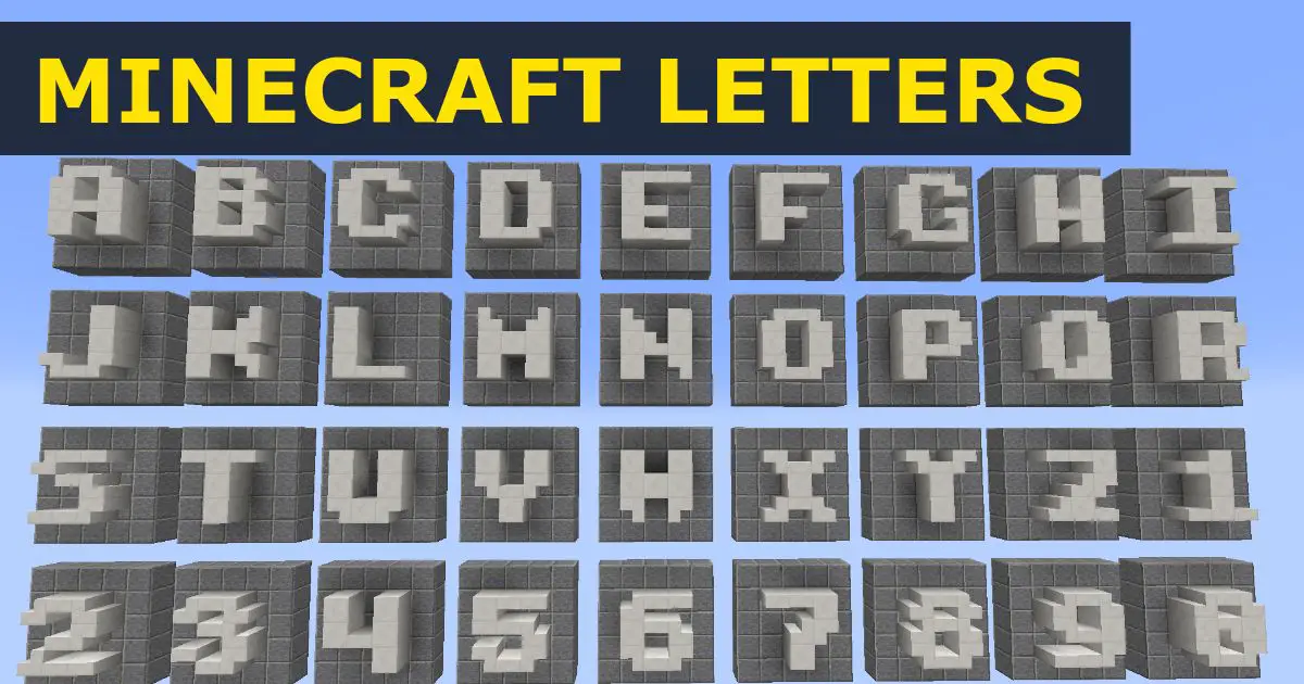 Letter Text Generator : Minecraft Block Letters : Gamer Geeks