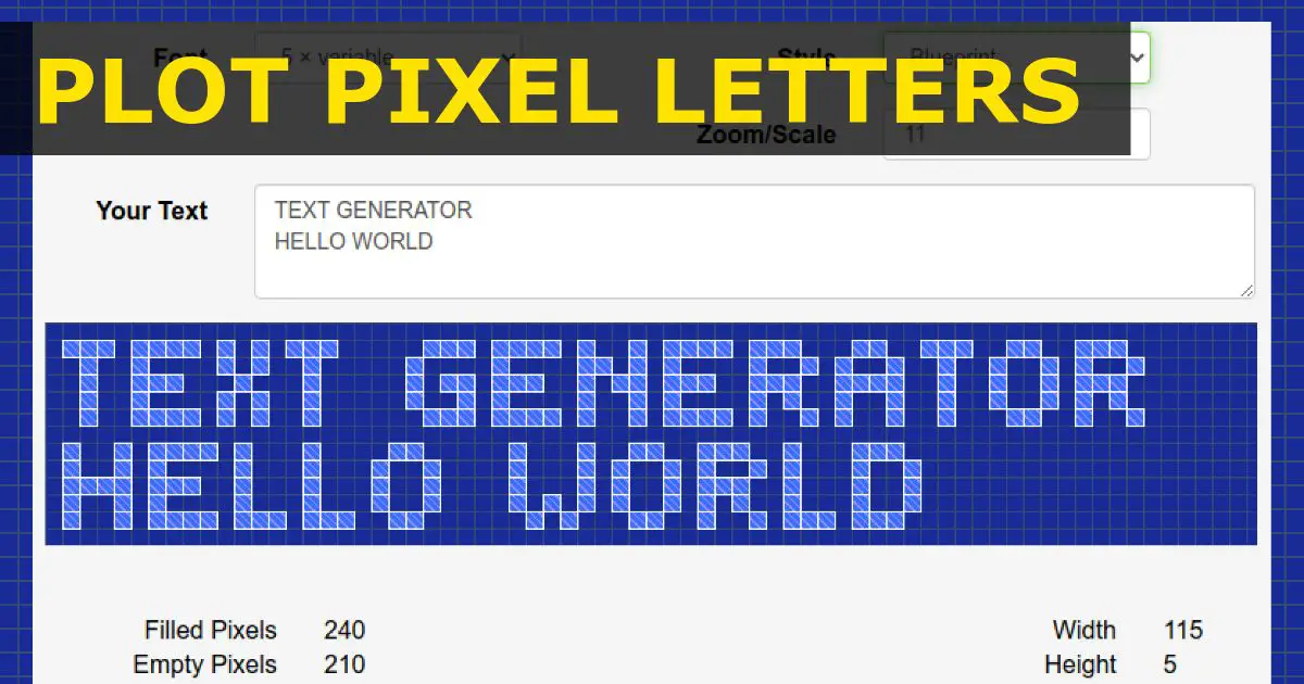 online over 2000 pixels font creator