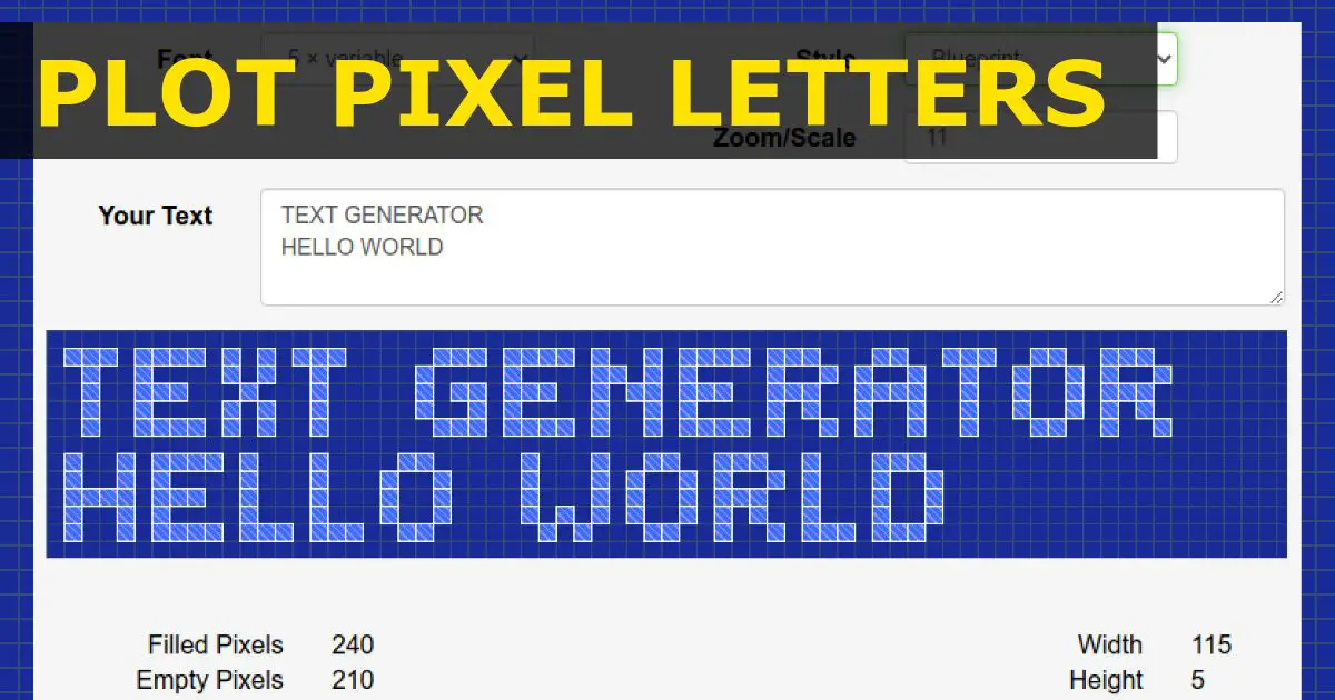 Pixel Art Tools, {$/dist/application/pixel/letter-text-generator|title}